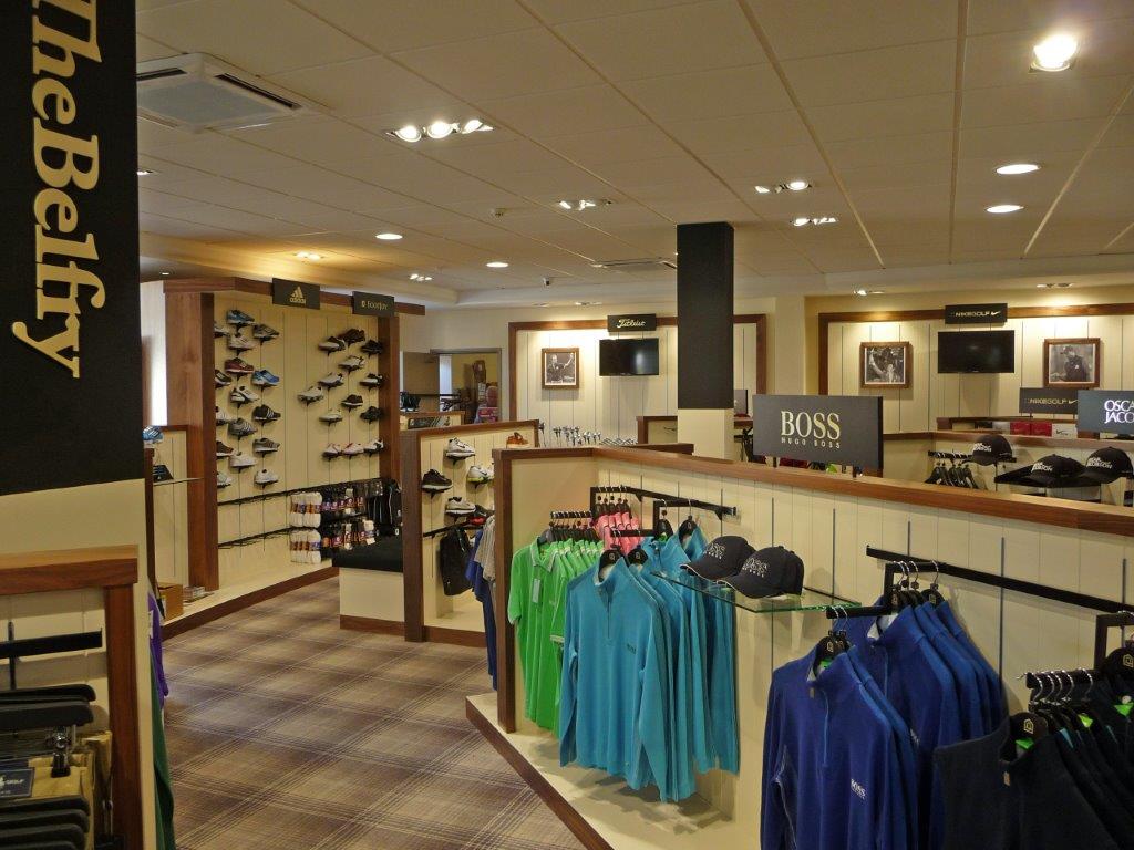 Classic shopfitting at The Belfry in Staffordshire, England